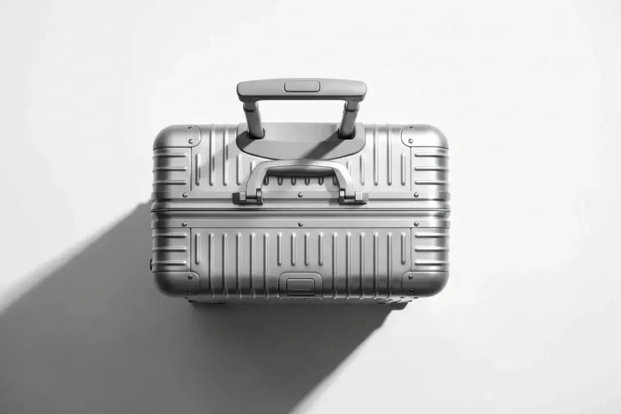 Premium Aluminum Travel Suitcase EscapeLine silver