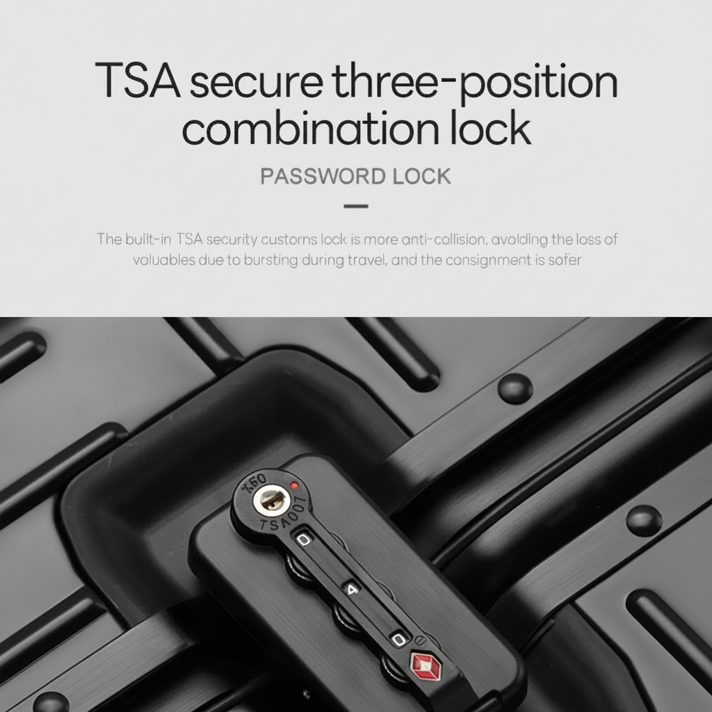 Premium Aluminum Travel Suitcase