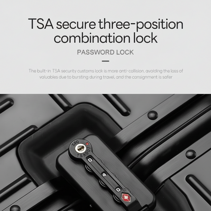 Premium Aluminum Travel Suitcase