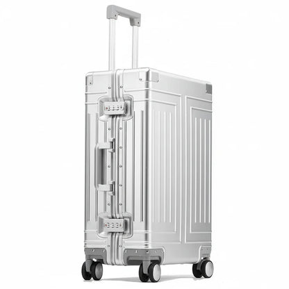 100% Aluminum-magnesium alloy Travel Suitcase Rolling Luggage 20/24/28 inch Trolley Luggage Carry-On Cabin Suitcase