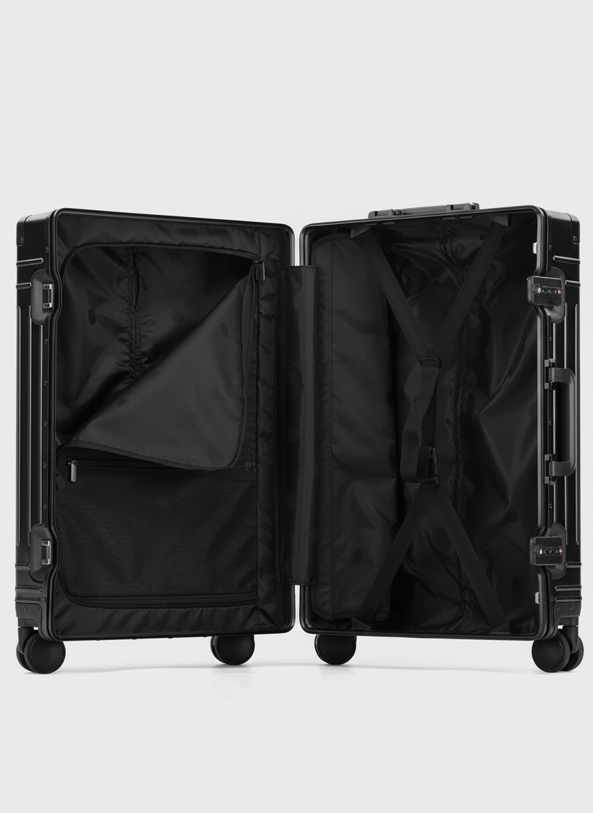 Premium Aluminum Travel Suitcase