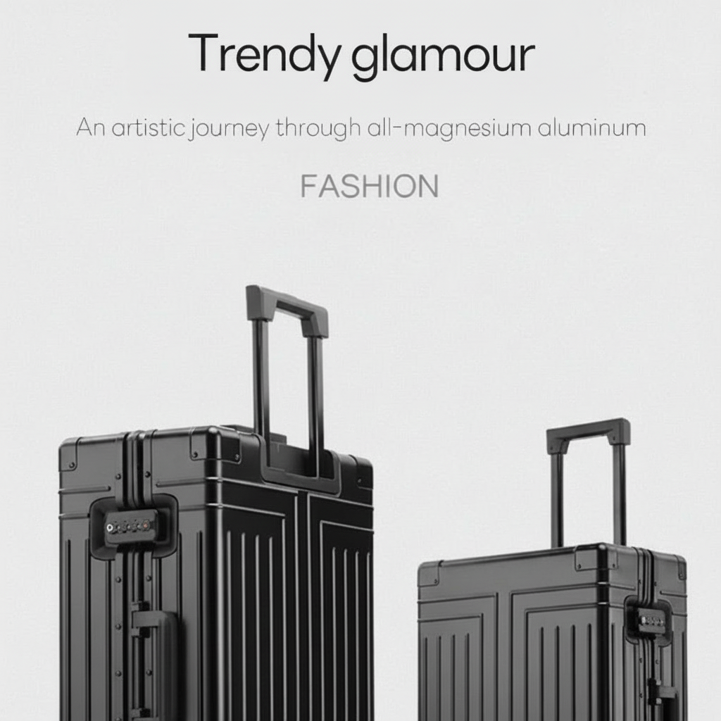Premium Aluminum Travel Suitcase
